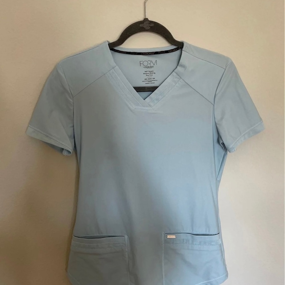 Sky blue Cherokee scrub set